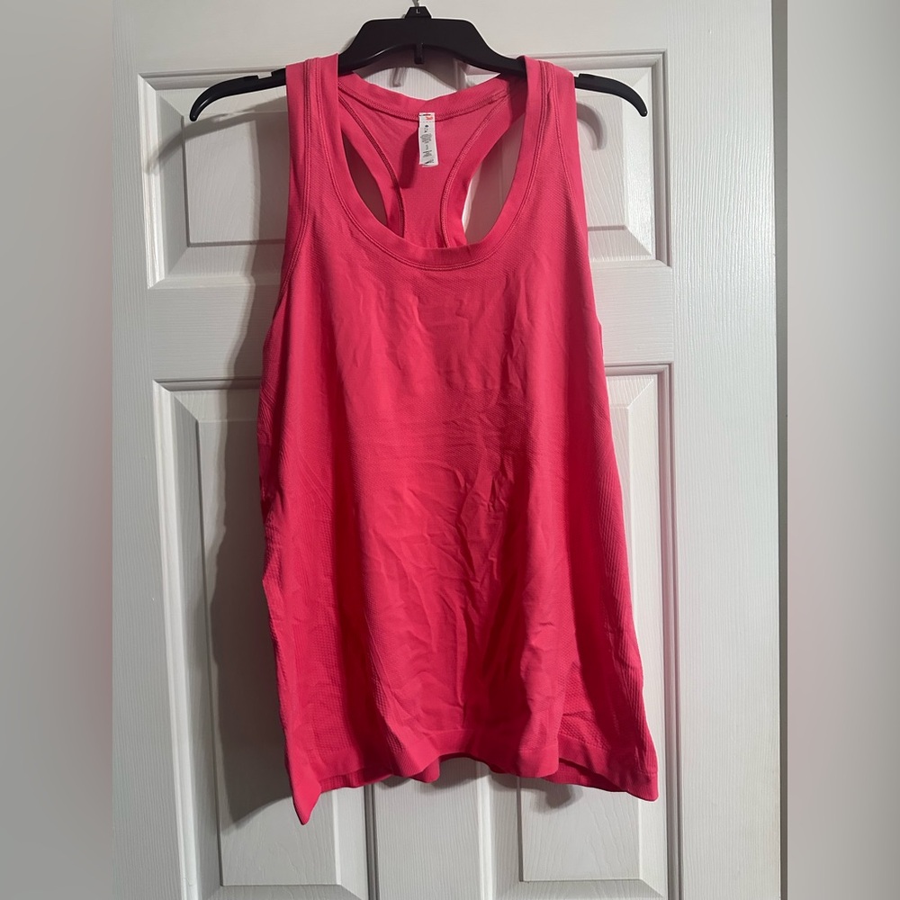 Athleta Pink racer back Tank Top